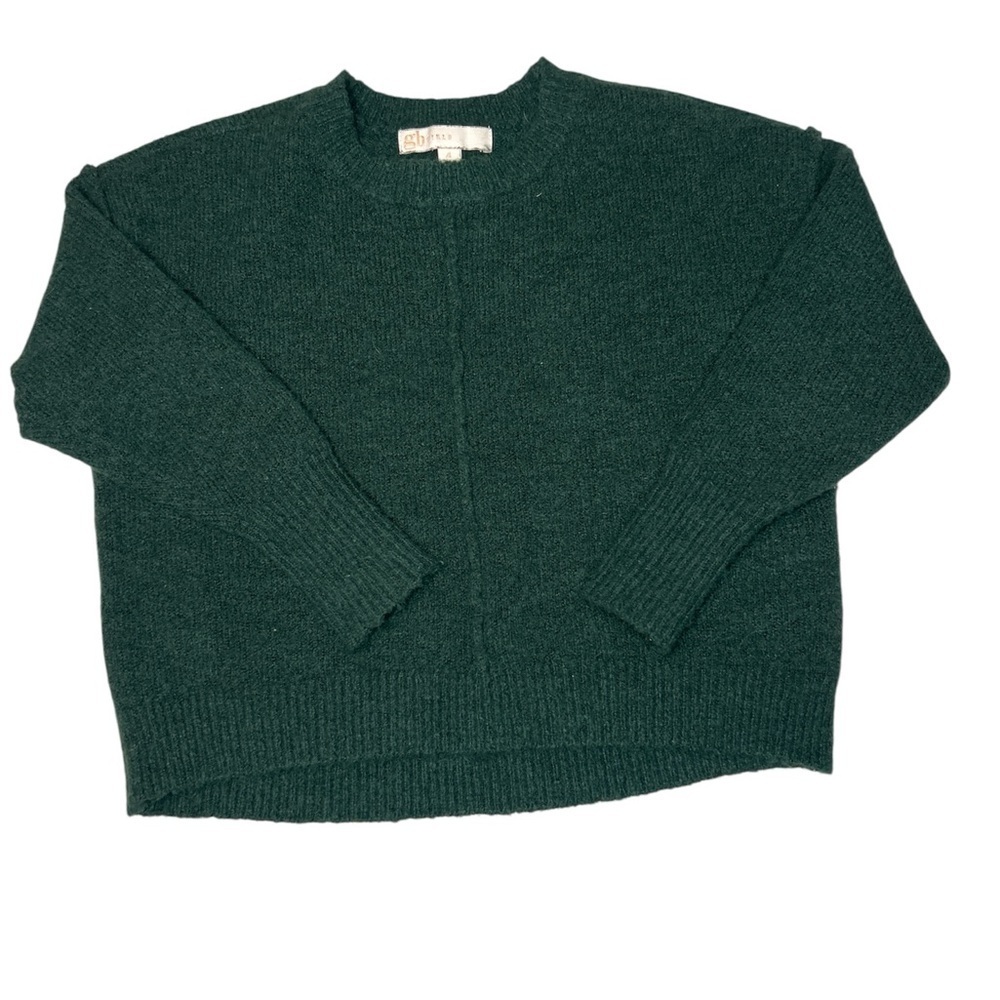 GB Girls Forest Green Crew Neck Sweater